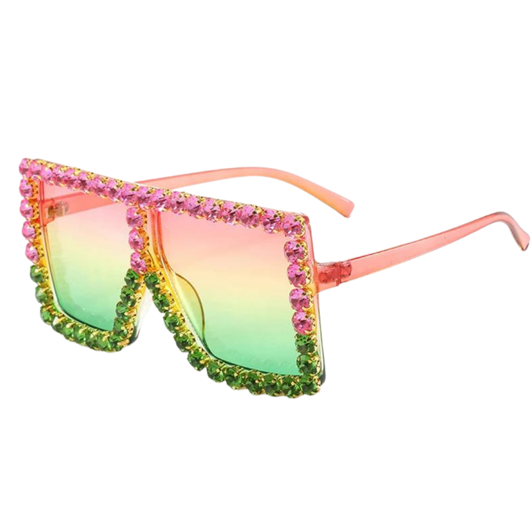 Oversized Fashion Rhinestone Sunglasses