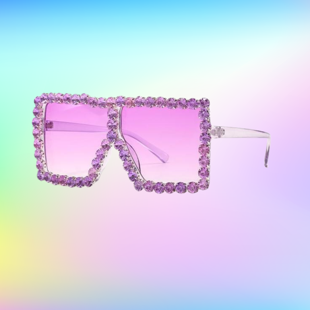 Oversized Fashion Rhinestone Sunglasses