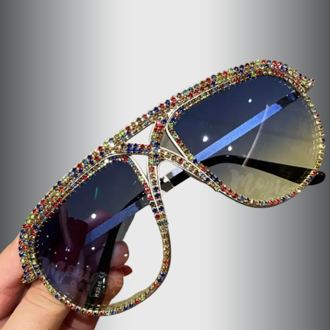 Luxury Designer Rhinestone Sunglasses