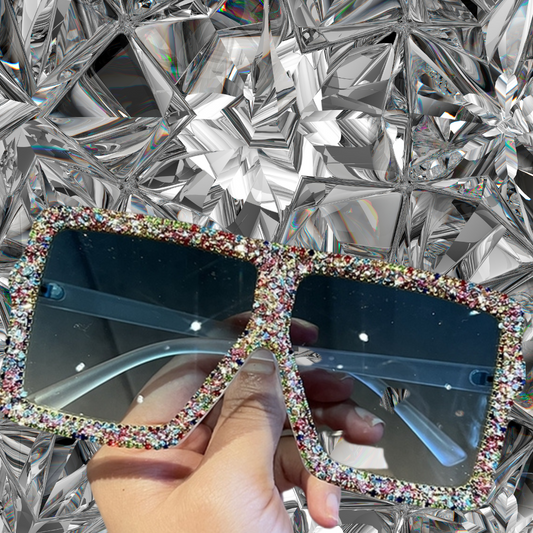 Luxury Designer Rhinestone Sunglasses