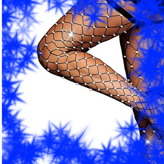 Rhinestone Thigh High Stockings