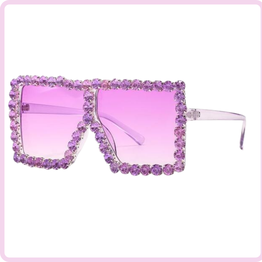 Oversized Fashion Rhinestone Sunglasses