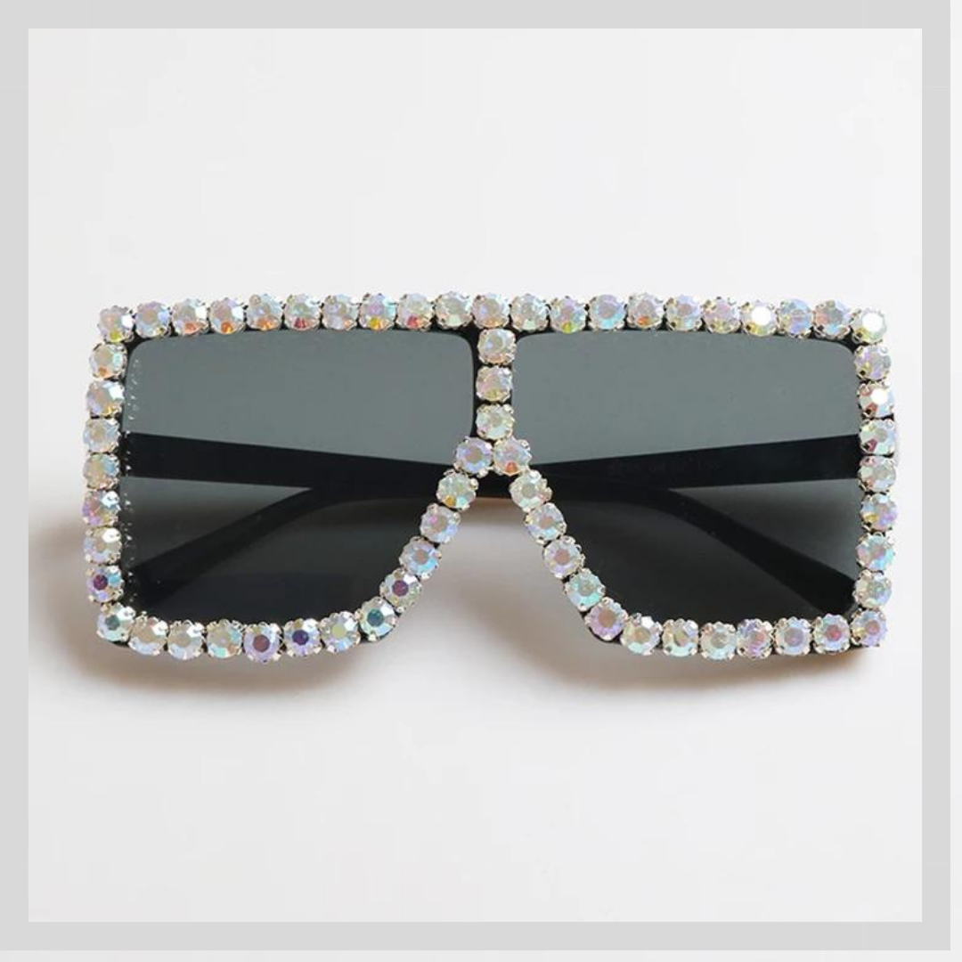 Oversized Fashion Rhinestone Sunglasses