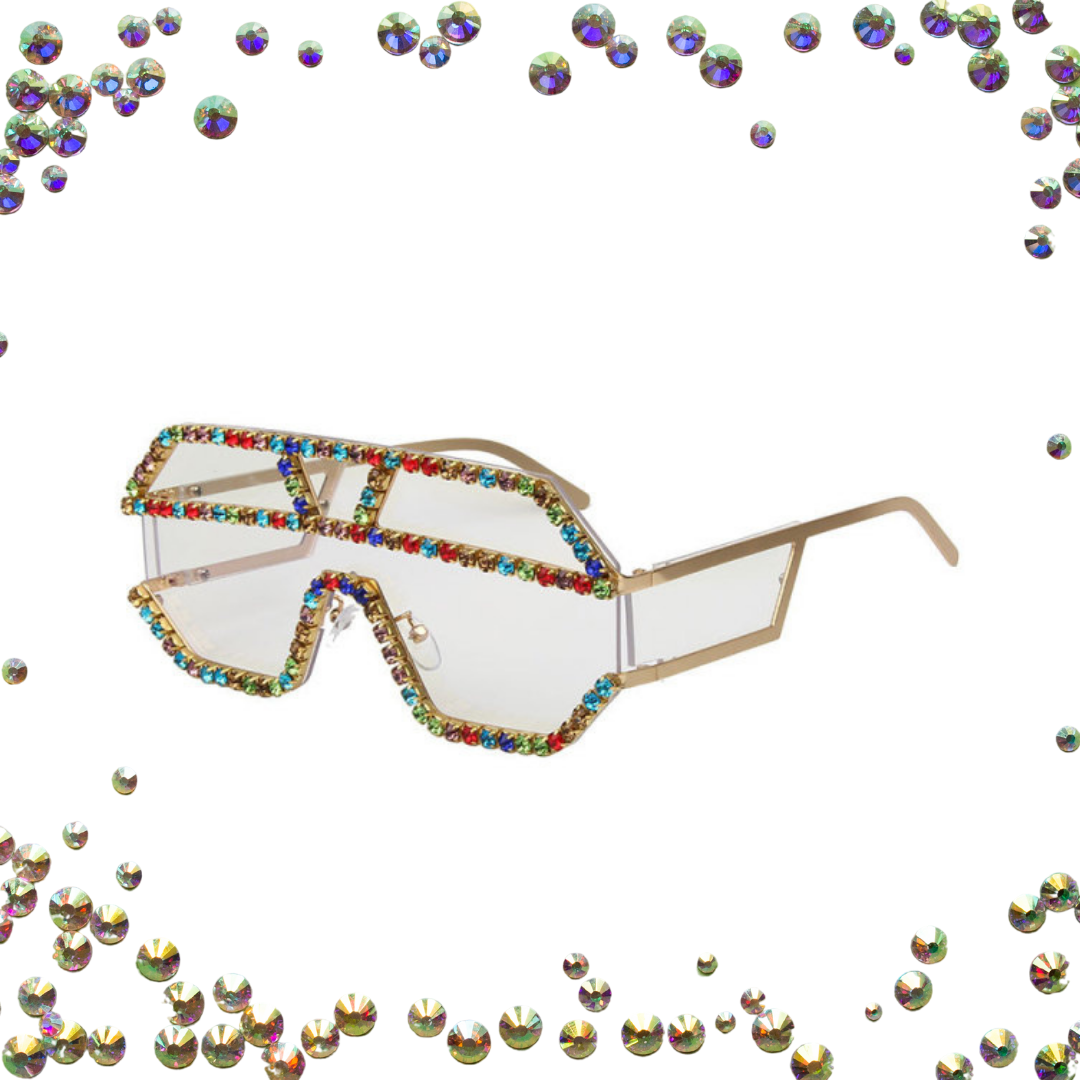 Rhinestone Oversized Sunglasses