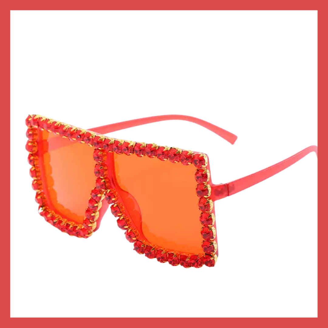 Oversized Fashion Rhinestone Sunglasses